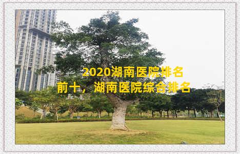 2020湖南医院排名前十，湖南医院综合排名