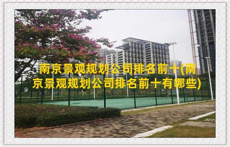 南京景观规划公司排名前十(南京景观规划公司排名前十有哪些)